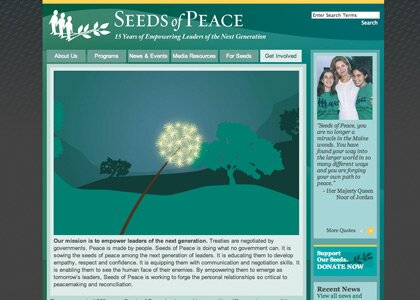 Seeds of Peace Website Seeds of Peace Website