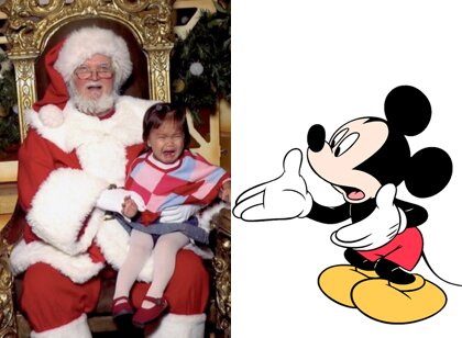 Santa & Mickey 