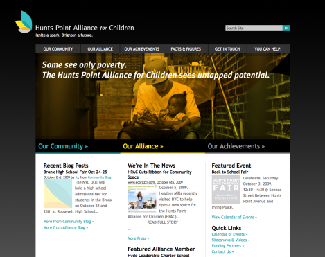 HPAC Website Homepage