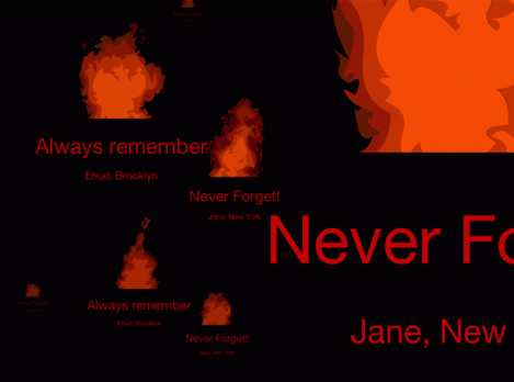 Gedenk interactive memorial