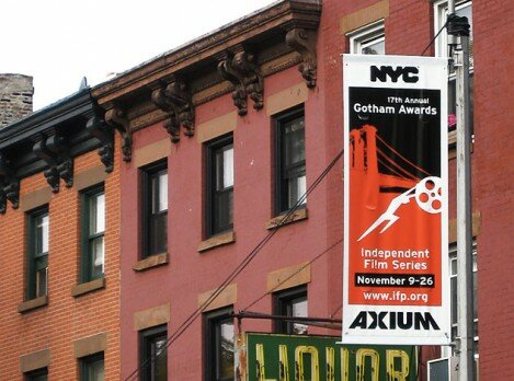 Gotham Awards street banner