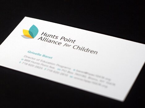 Hunts Point Alliance for Children business card