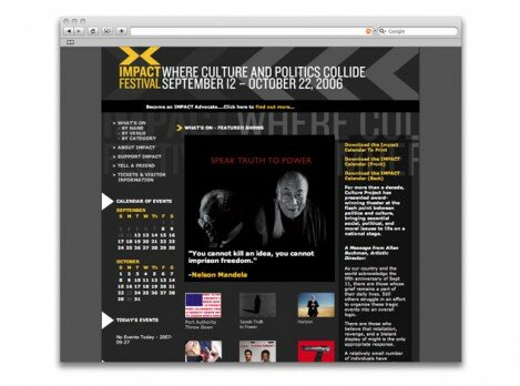 Impact Festival homepage