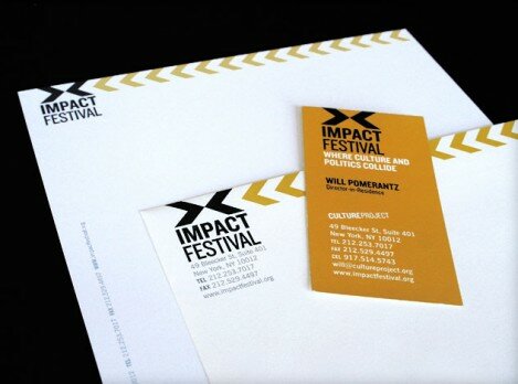 Impact Festival stationery suite