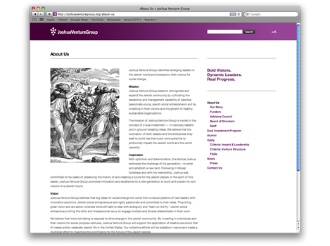 JoshuaVentureGroup website
