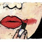 Lipstick Smudge Illustration Lipstick Smudge Illustration